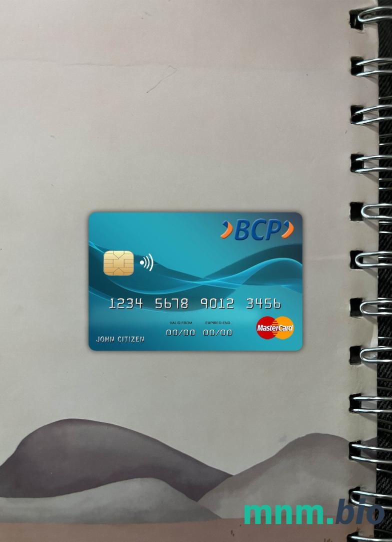 Bolivia Credito bank wygląd zdjęcia mastercard skan PSD + zdjęcie